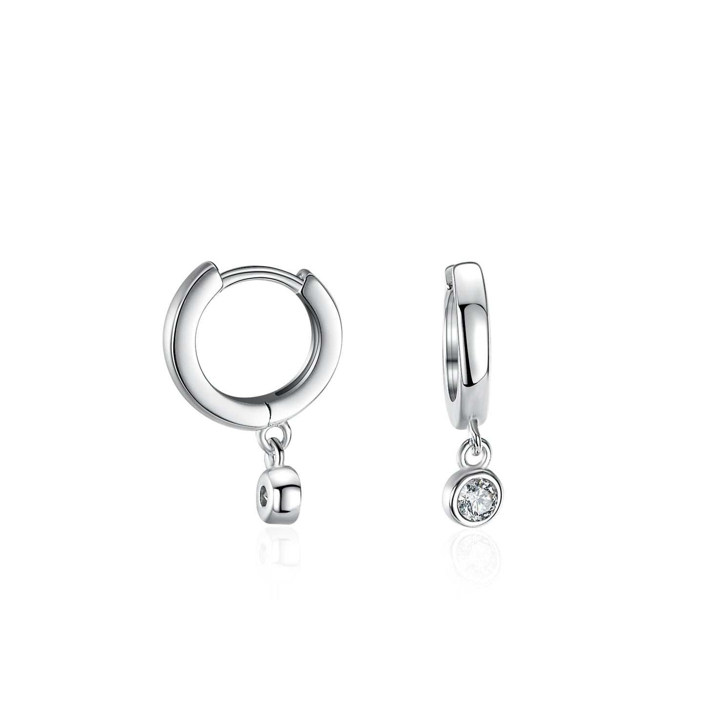 S925 Silver Earrings Women's T-Home Bubble Stud Earrings Simple