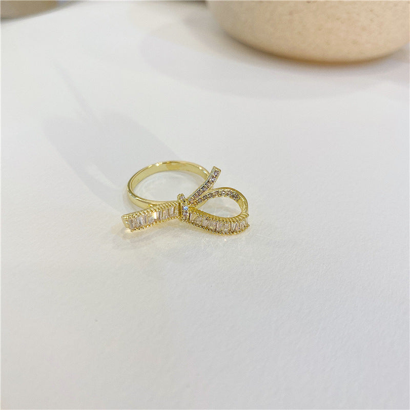 80+designe Double Layer Zircon Female Simple Ring Opening