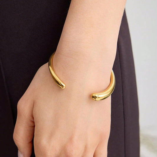 Irregular 18K Gold Stainless Steel Bracelet