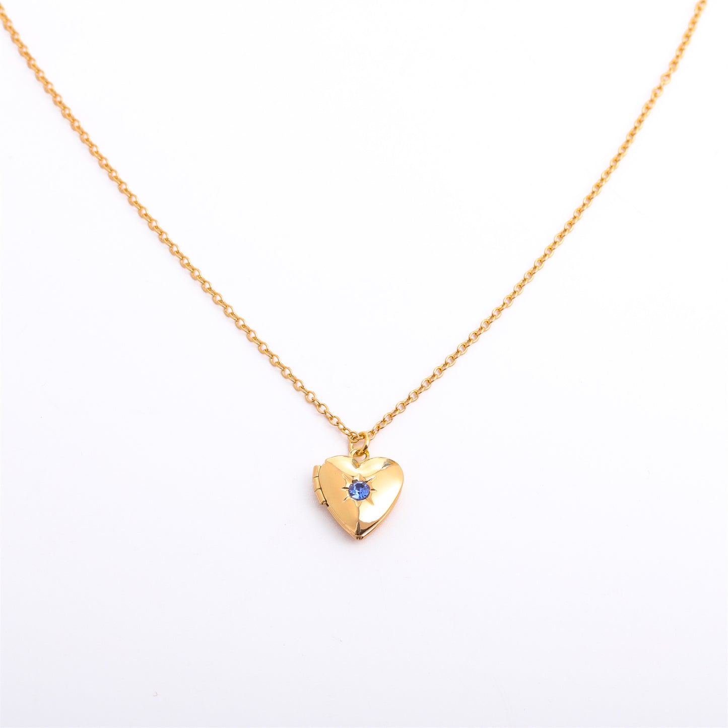 Fashion Love Heart Opening And Closing Album Titanium Steel Necklace